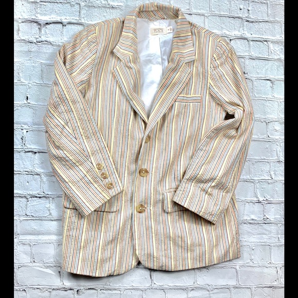 The Children's Place Other - Children’s Place Striped  Seersucker Blazer Size 8